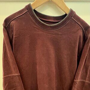 Mens Kuhl Kontendr organic cotton pullover maroon Large
